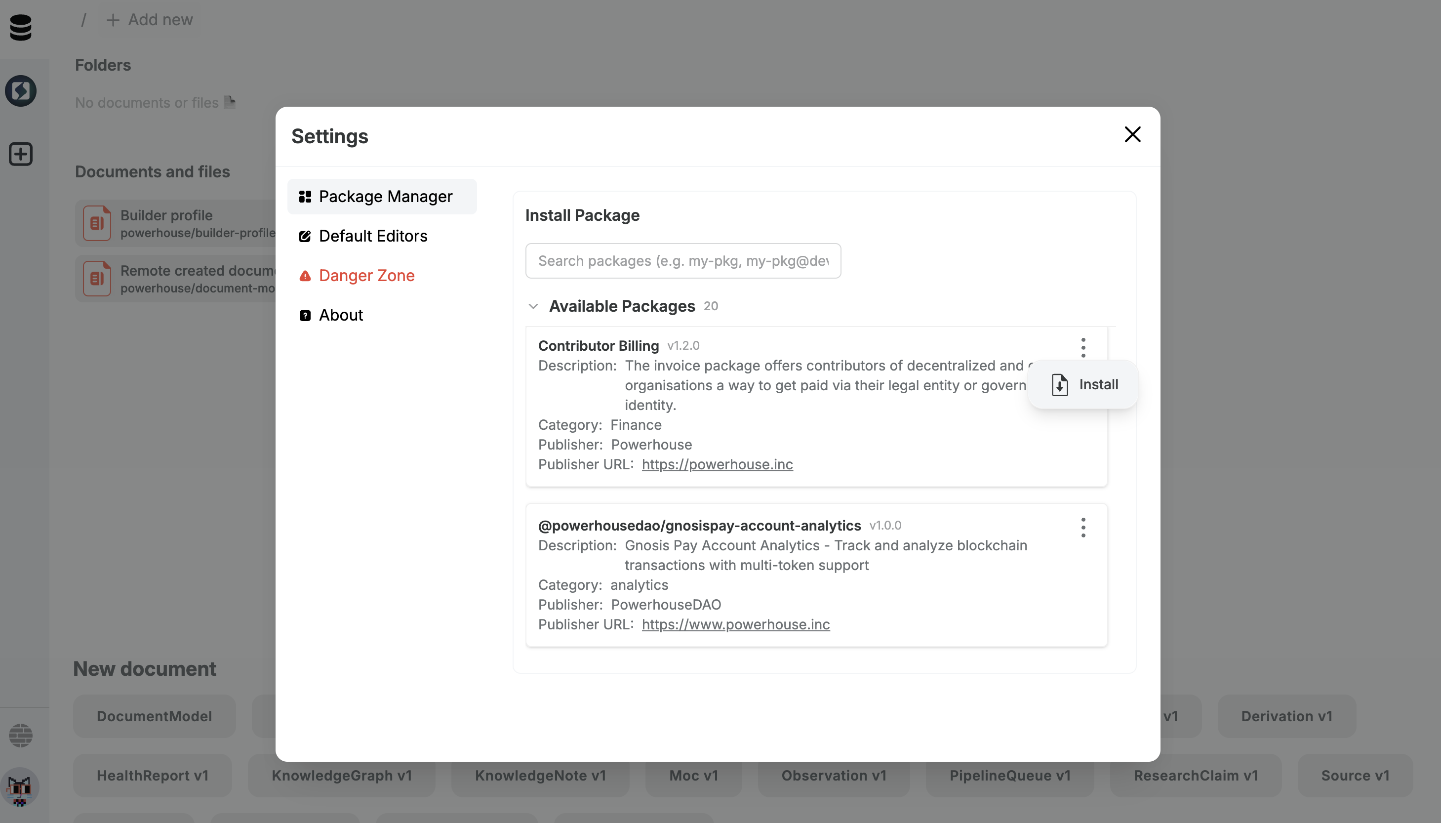 package manager